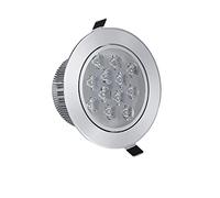 SNHHNSW 2pack Modern Embedded 3W LED Downlight Chrome Aluminum Spotlight Commercial Ceiling Round Recessed Ceiling Panel Lamps Jewelry Counter Bulls Eye Lamp Luxury