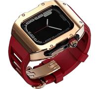 SNHHNSW 49mm Mod Kit Stainless Steel Watch Case & Rubber Band，For Ultra 49MM，Titanium Frame Soft Sport Watch Strap And Metal Buckle Rm Style Watch Accessories for Men Women