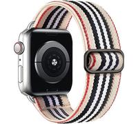 SNHHNSW Applicable aux sangles de montre avec un tissage élastique en une seule pièce pour les sangles Iwatch avec une sangle en nylon en boucle de boucle à huit radiles