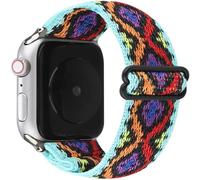 SNHHNSW Applicable aux sangles de montre avec un tissage élastique en une seule pièce pour les sangles Iwatch avec une sangle en nylon en boucle de boucle à huit radiles