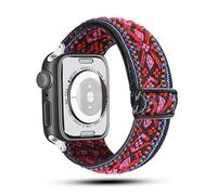 SNHHNSW Applicable aux sangles de montre avec un tissage élastique en une seule pièce pour les sangles Iwatch avec une sangle en nylon en boucle de boucle à huit radiles