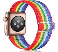 SNHHNSW Applicable aux sangles de montre avec un tissage élastique en une seule pièce pour les sangles Iwatch avec une sangle en nylon en boucle de boucle à huit radiles