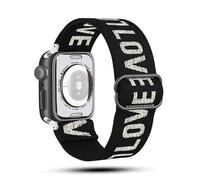 SNHHNSW Applicable aux sangles de montre avec un tissage élastique en une seule pièce pour les sangles Iwatch avec une sangle en nylon en boucle de boucle à huit radiles