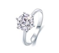 SNHHNSW / Bague de mariage des femmes blanches, Ring Refort Fit Solitaire avec 2 bagues de fiançailles Moisanite Women's Ring Womens Bands