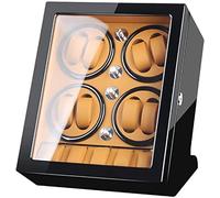 SNHHNSW Boîte de Rangement de Winder Winder Chandelier pour Enrouler 8 Montres automatiques et 5 Montres Espace de Rangement en Bois de Piano Peinture Accessoires extérieurs (Couleur: Noir) Lustre