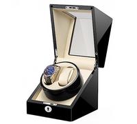 SNHHNSW Chandelier Luxury Watch Winder for 2 Automatic Watches with Silent Motor Fit Lady and Man Watches No Magnets Storage Display Box,E-2+0 Chandelier
