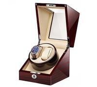 SNHHNSW Chandelier Luxury Watch Winder for 2 Automatic Watches with Silent Motor Fit Lady and Man Watches No Magnets Storage Display Box,E-2+0 Chandelier