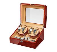 SNHHNSW Chandelier Watch Board Box pour 4 Automatic Watch 6 Storage en Bois Piano Finish Motor Silencieux pour Les Femmes Regardez Une Grande capacité Good Chandelier