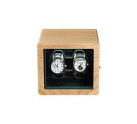 SNHHNSW Chandelier Watch Winders Oak Shaker Automatic Winding Motor Box Mécanique Montre la Plate-Forme pour 2 Montres de Poignet Cadeau de Luxe Chandelier