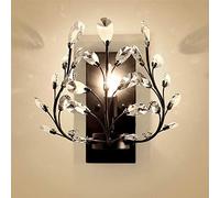 SNHHNSW Crystal Wall Lights Scon for Bedroom,Retro Minimalist Style Porch Wall Lamp,Metal Wall Lighting Fixtures for Interior Hallways，Gold