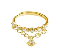 SNHHNSW DESTY SANGE STAR STAR RING S POUR FEMMES CUBIC ZIRCONIA RÉSALATION ALIGNABLE ANNIVITATION ANNIVITATION ANNIVERSAIRE ÉTERNITY BAND DESIGNES CADEAUX DESTY POUR SON BFF