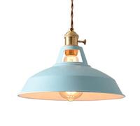 SNHHNSW E27 Screw Single-Head Pendant Light,American Minimalist Style Chandelier,Creative Personality Iron Art Hanging Lamp,Coffee House Restaurant Studio Decorative Lighting Fixtures (Pink)