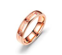 SNHHNSW Promise Couple Rings Trendy Her King & His Queen Crytal Stone Crown Charm Titanium steel Wedding Ring for Women