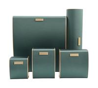SNHHNSW Set Of 5 Elegant Case Travel Friendly Storage Box For Various Ornaments Rings Necklaces Earrings Organizers