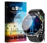 SNHVXLFW [3 Pièce Protector] 9H Protection Ecran en Verre Trempé Compatible pour Smartwatch Marsyu Montre Connectée Ronde 1,43" MT300 (3 Pièce Protecteurs)