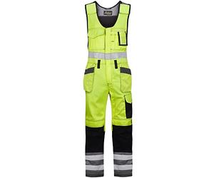 Snickers 2136674084 High-Vis Salopette haute Classe 2 Taille 84 Jaune/Noir