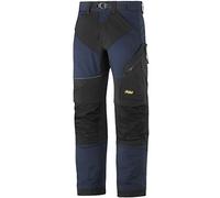 Snickers 69039504044 FlexiWork Pantalon de travail Taille 44 Bleu Marine/Noir