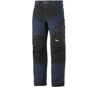 Snickers 69039504052 FlexiWork Pantalon de travail Taille 52 Bleu Marine/Noir