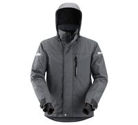 Snickers AllroundWork 37.5® veste de travail imperméable et isolanteits, EN 343 gris acier-noir M
