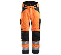 Snickers AllroundWork Hi-Vis 37.5® pantalon de travail isolantitshose, Cl. 2, EN 14404, 20471 HV-orange-gris acier XXL