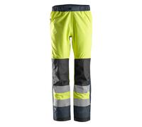 Snickers AllroundWork Hi-Vis Shell étanche à l'eauitshose, Cl. 2, EN 20471, 343 HV-Jaune-Navy L