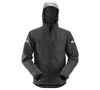 Snickers AllroundWork Softshell Veste de travailitavec capuche Noir M