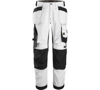 Snickers AllroundWork Stretch Loose Fit Arbeitshose mit Poches holster blanc/noir 200