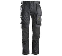 Snickers AllroundWork Stretch pantalon de travailitavec poches. Poches holster, EN 14404 Gris acier-Noir 148