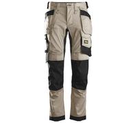 Snickers AllroundWork Stretch pantalon de travailitavec poches. Poches holster, EN 14404 Kaki-Noir 48