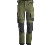 Snickers AllroundWork Stretch Travailitpantalon kaki/gris/noir 250