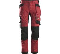 Snickers AllroundWork Stretch Travailitshose mit Poches holster Chili/Noir 150