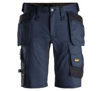 Snickers AllroundWork Stretch Travailitsshorts avec poches holster Navy-Noir 44