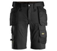 Snickers AllroundWork Stretchitsshorts avec poches holster gris acier-noir 60