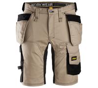 Snickers AllroundWork Stretchitsshorts avec poches holster Kaki-Noir 52