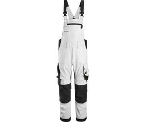 Snickers Arbeitshose Salopette stretch AllroundWork blanc/noir 100