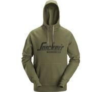 Snickers Arbeitspullover Logo Hoodie Kaki/Vert M