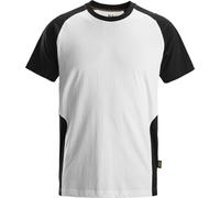 Snickers Arbeitsshirt 2 couleurs T-shirt blanc/noir S