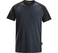 Snickers Arbeitsshirt T-shirt 2 couleurs Navy/Noir M