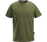 Snickers Arbeitsshirt T-shirt classique en coton Kaki/Vert S