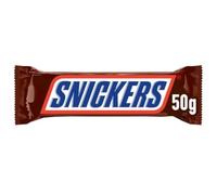 Snickers Bar au caramel et cacahuètes grillées enrobées de chocolat - 24 bars x50g (1200g)
