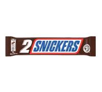 Snickers Barre Chocolat 2 Packs Caramel et Cacahuètes 75g 75g x 24