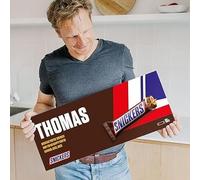 Snickers Barre de Chocolat Personnalisée - Cadeau anniversaire personnalisé votre boîte cadeau géante, cadeau pour les femmes, cadeau pour les hommes (XXL Snickers)