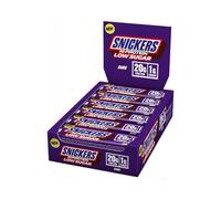Snickers - Barre protéinée 20 g de protéines - Faible en sucre - Chocolat noir - 12x57 g