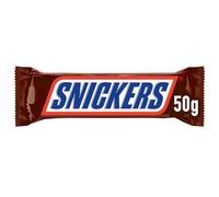 SNICKERS - Barres au chocolat au lait fourrée de caramel et cachuètes grillées - Maxi Pack - 32 barres de 50g