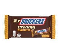 SNICKERS - Barres Chocolatées Gourmandes au Beurre de Cacahuète & Caramel Fondant (5x36,5g) - lot de 4 - Vendu par Lot