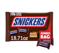 SNICKERS Barres de bonbons au chocolat d'Halloween de taille amusante, sac de bonbons Jumbo en vrac de 530,4 g