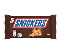 SNICKERS - Barres Gourmandes aux Cacahuètes et Caramel Fondant, Plaisir Croquant (5x50g) - lot de 4 - Vendu par Lot