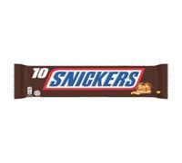 SNICKERS - Barres Gourmandes Lait, Caramel Fondant et Cacahuètes Croquantes (Pack 10x50g) - lot de 3 - Vendu par Lot