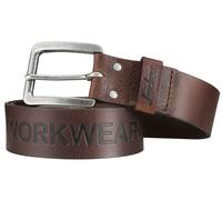 Snickers Ceinture SWW Logo en cuir chocolat 35