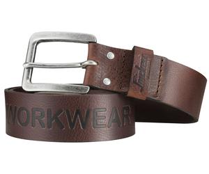 Snickers Ceinture SWW Logo en cuir chocolat 35